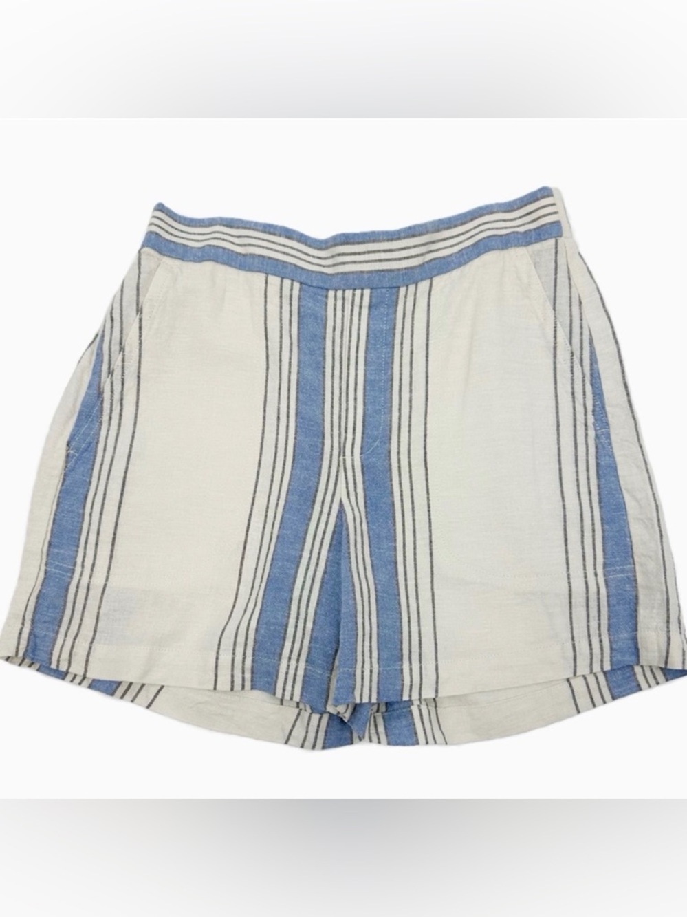 Banana Republic Linen Blend Striped Shorts XS - Picture 2 of 10